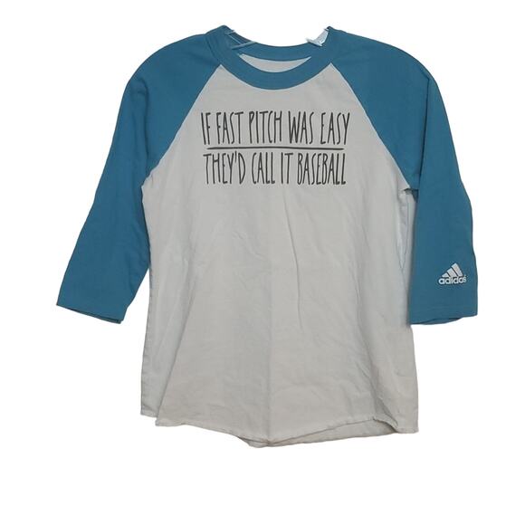 Adidas If Fast Pitch was Easy Shirt - Picture 1 of 7